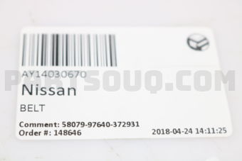 Nissan AY14030670 BELT