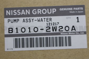 Nissan B10102W20A PUMP ASSY-WATER