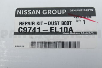 Nissan C9741EL10A REPAIR KIT-DUST B00T,INNER