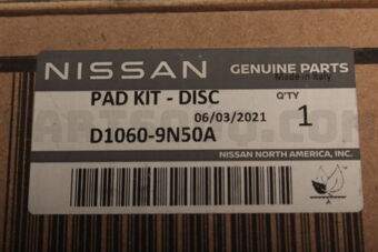 Nissan D10609N50A PAD KIT-DISC BRAKE