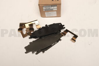 Nissan D1080ZQ00A HARDWARE KIT-FRONT DISC BRAKE PAD
