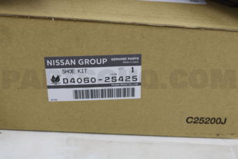 Nissan D40602S425 SHOE SET-REAR BRAKE