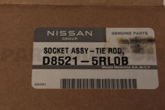SOCKET KIT TIE ROD, INNER D85215RL0B | Nissan Parts | PartSouq