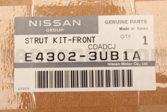Nissan E43023UB1A STRUT KIT-FRONT