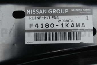 Nissan F41801KAMA REINFORCEMENT-HOODLEDGE,RH