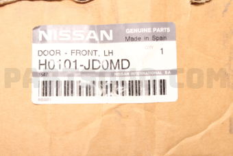 Nissan H0101JD0MD DOOR-FRONT LH