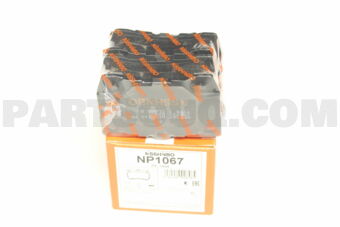 Nisshinbo NP1067 BRAKE PAD REAR
