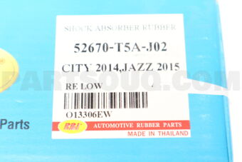 RBI O13306EW SHOCK ABSORBER RUBBER CITY 2014,JAZZ 2015 RE LOW