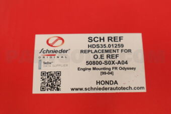 SCHNIEDER HDS3501259 ENGINE MOUNTING FR ODYSSEY [99-04]