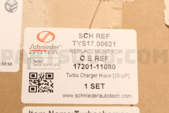 SCHNIEDER TYS1700621 TURBO CHARGER HIACE [20-UP]
