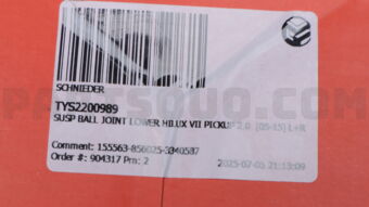 SCHNIEDER TYS2200989 SUSP BALL JOINT LOWER HILUX VII PICKUP 2.0 [05-15] L+R