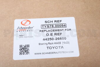 SCHNIEDER TYS7800054 STEERING RACK HIACE [19-23]