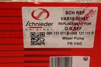 SCHNIEDER VAS1500197 WATER PUMP ASSY WITH THERMOSTAT HOUSING Q5/BEETLE/JETTA IV [2.0] TSI/TFSI [MECHANICAL]