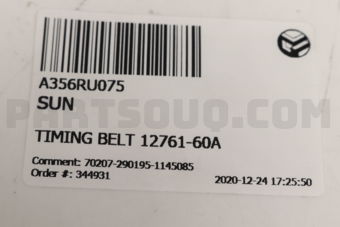 SUN A356RU075 TIMING BELT 12761-60A