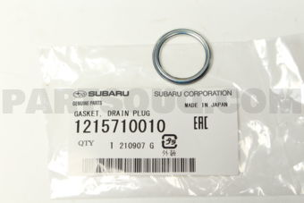 Subaru 1215710010 GASKET DRAIN PLUG