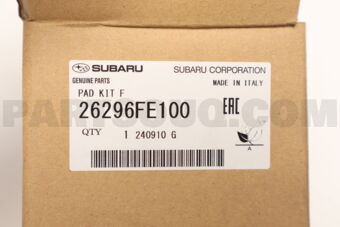 Subaru 26296FE100 PAD KIT F