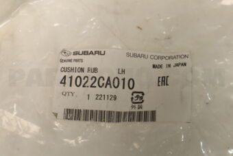 Subaru 41022CA010 CUSHION RUB LH