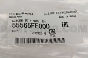 Subaru 55565FE000 SLIDER SD F WGN RH