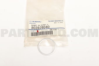 Subaru 803926040 GASKET,26.5X30X1.5