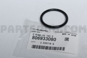 Subaru 806933080 O RING-33.7X3.5
