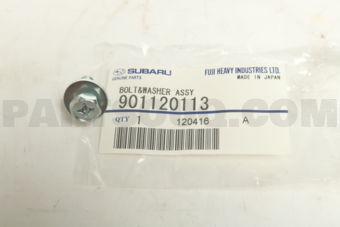 Subaru 901120113 BOLT&WASHER ASSY