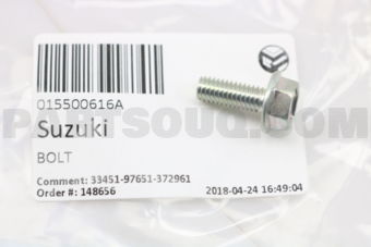 Suzuki 015500616A BOLT