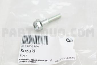 Suzuki 015500630A BOLT
