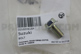 Suzuki 015500816A BOLT
