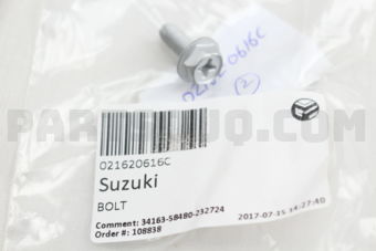 Suzuki 021620616C BOLT