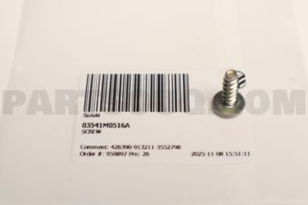 Suzuki 03541M0516A SCREW