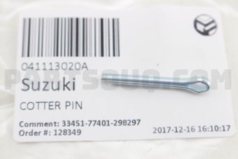 Suzuki 041113020A COTTER PIN
