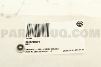 Suzuki 0611210004 BALL