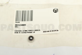 Suzuki 0611210004 BALL