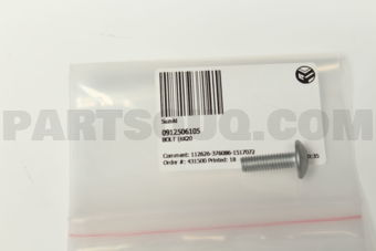 Suzuki 0912506105 BOLT (6X20)