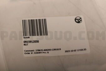 Suzuki 0915912050 NUT