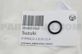 Suzuki 0928011002 O RING