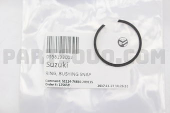 Suzuki 0938133002 RING, BUSHING SNAP