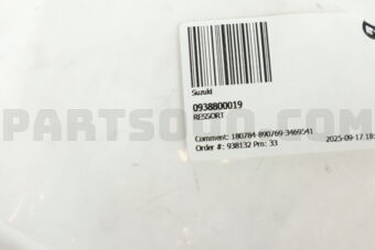 Suzuki 0938800019 RESSORT