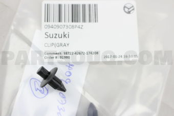 Suzuki 0940907308P4Z CLIP (BLACK)
