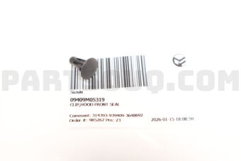 Suzuki 09409M05319 CLIP,HOOD FRONT SEAL