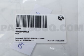 Suzuki 09409M08006 CLIP