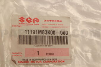 Suzuki 11191M83K00 HOSE, BREATHER