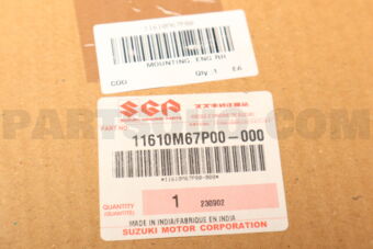 Suzuki 11610M67P00 MOUNTING, ENG RH
