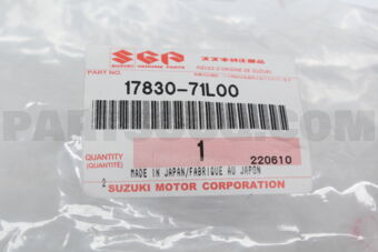 Suzuki 1783071L00 PIPE, WATER INLET