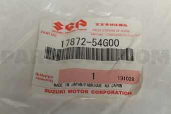 Suzuki 1787254G00 HOSE, HEATER OUTLET