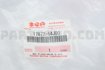 Suzuki 1787264J00 HOSE, HEATER OUTLET