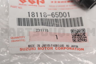 Suzuki 1811865D01 VALVE,PCV