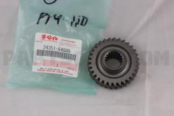 Suzuki 2435164G00 GEAR, COUNTER SHAFT 5TH