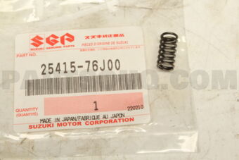 Suzuki 2541576J00 SPRING, LOW SPEED LOCATING