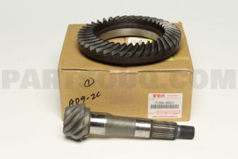 Suzuki 2730086831 BEVEL PINION & GEAR SET, FRON